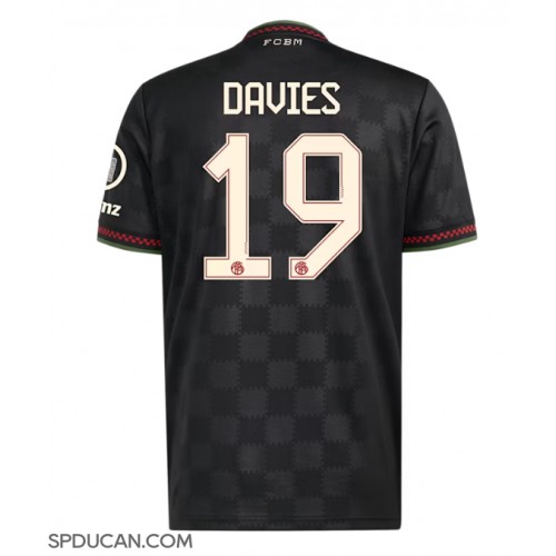 Muški Nogometni Dres Bayern Munich Alphonso Davies #19 Rezervni 2025-26 Kratak Rukav